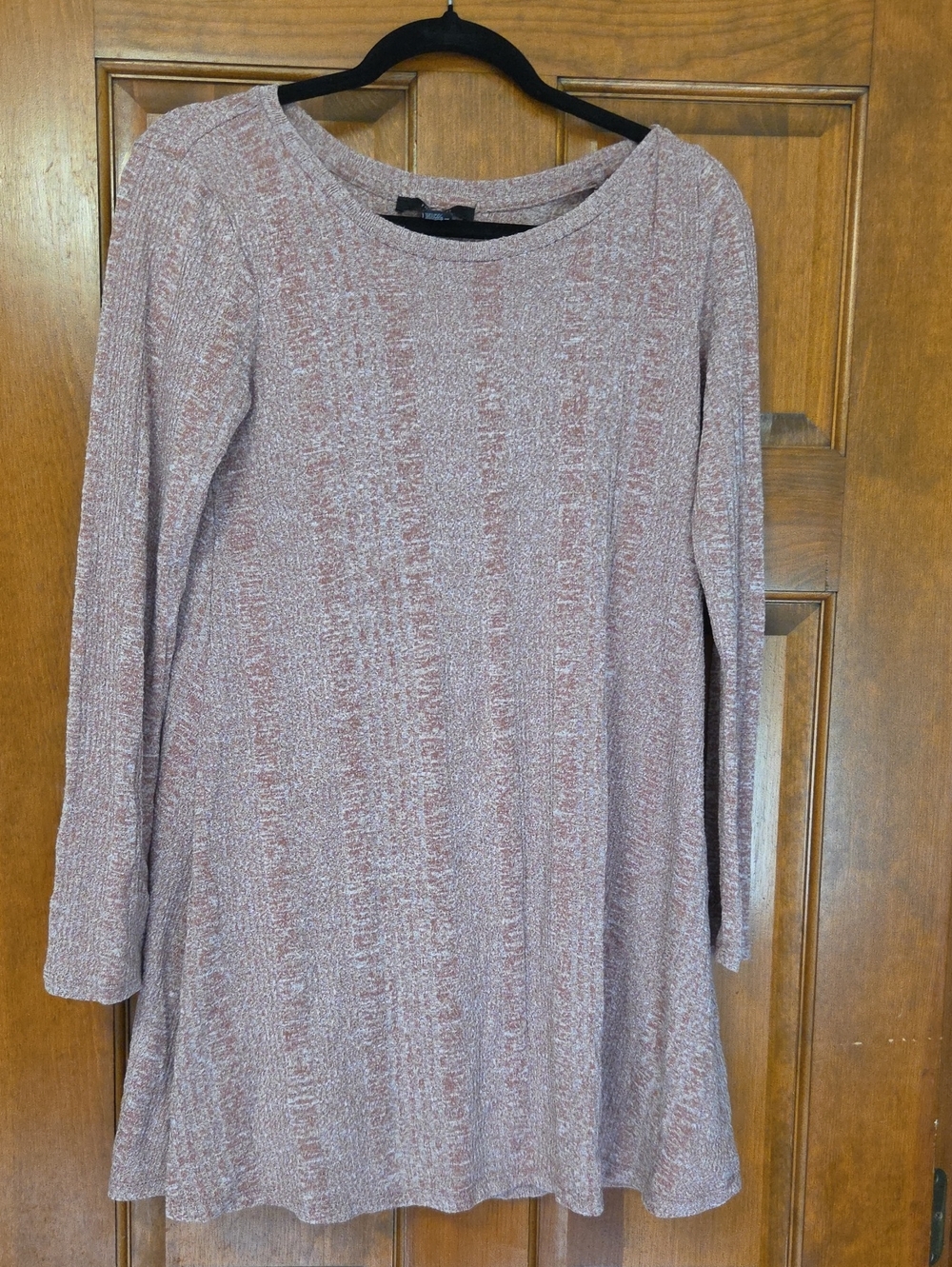 Forever 21 Blush Metallic Knit Top